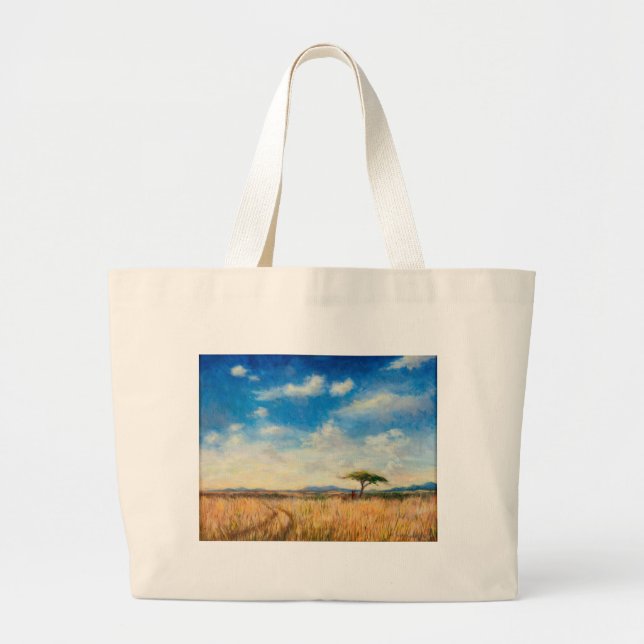 Mara Landscape 2012 Large Tote Bag (Front)