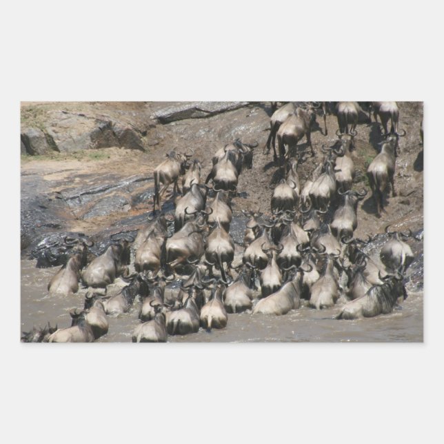 mara wilde beest rectangular sticker (Front)