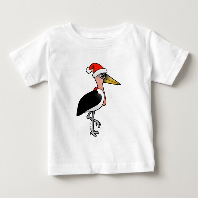 Marabou Stork Santa Baby T-Shirt (Front)