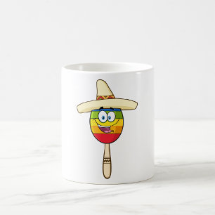 Maraca with Sombrero Colourful Fiesta Coffee Mug