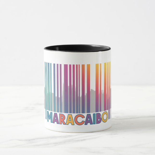 Maracaibo City Barcode Art Latin Pride Mug (Center)