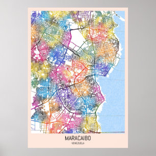 Maracaibo Venezuela City Map Poster