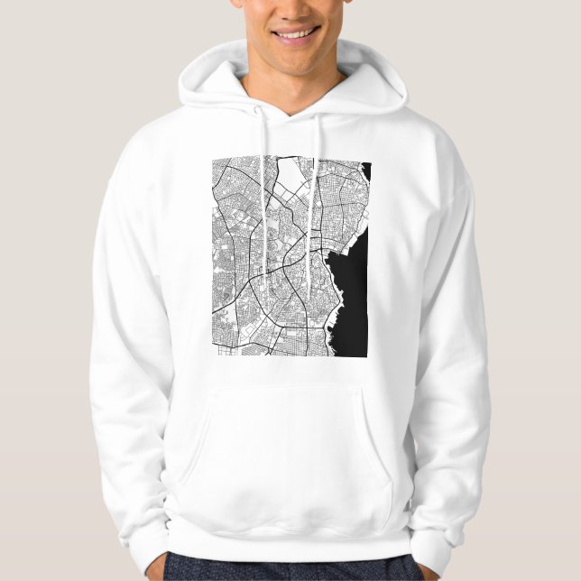 Maracaibo Venezuela Map Hoodie (Front)