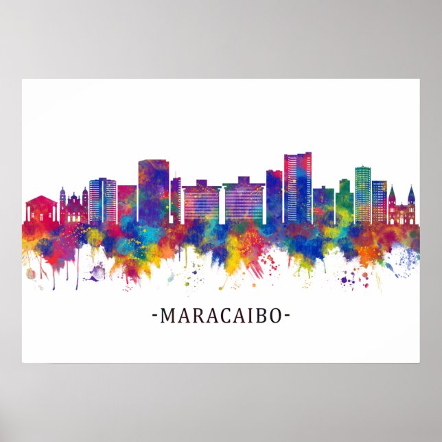 Maracaibo Venezuela Skyline Poster (Front)
