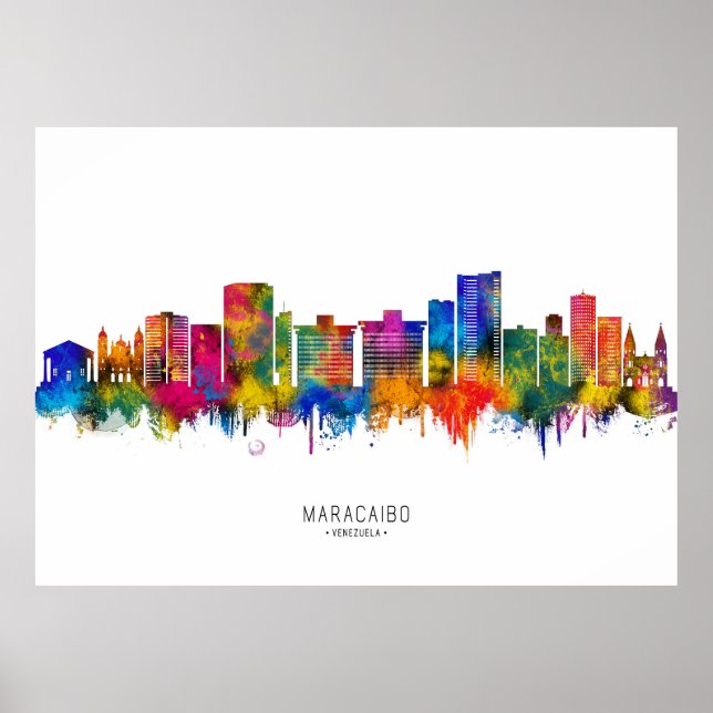 Maracaibo Venezuela Skyline Poster (Front)