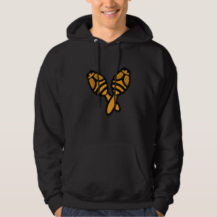 Maracas Bee Mexican Latin Music Fiesta Percussion Hoodie