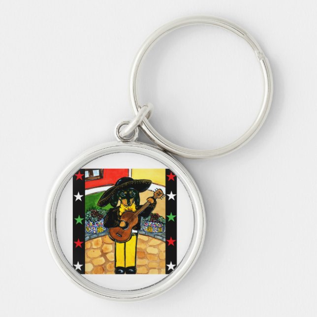 Marachi Doxie Key Ring (Front)