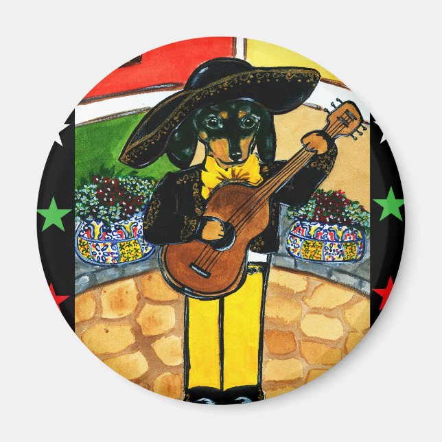 Marachi Doxie Magnet (Front)