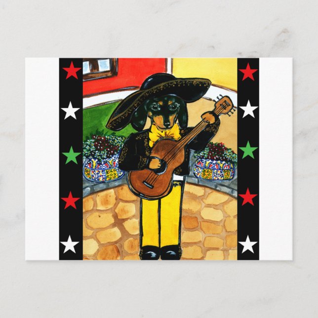 Marachi Doxie Postcard (Front)