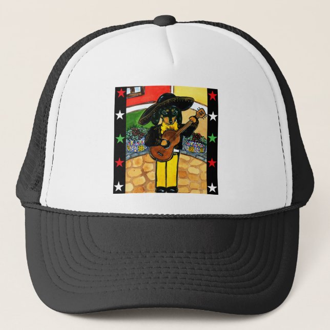 Marachi Doxie Trucker Hat (Front)