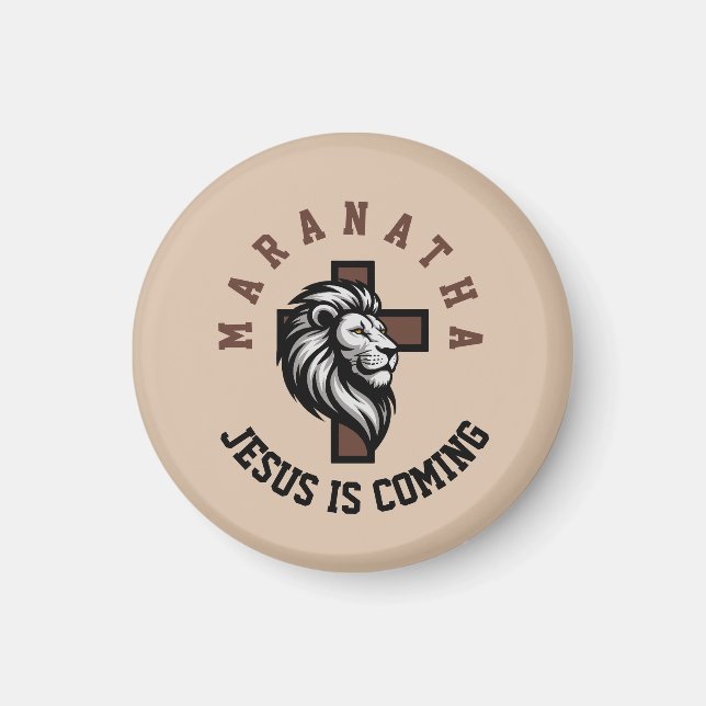 Maranatha Jesus is coming  Magnet (Front)
