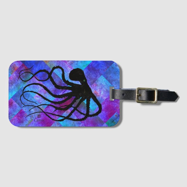 Maranda's Octopus - Luggage Tag (Front Horizontal)
