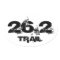 Marathon 26.2 Trail Oval Vehicle Decal Sticker
