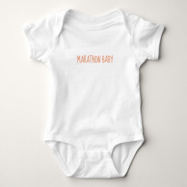 Marathon Baby Baby Bodysuit (Front)