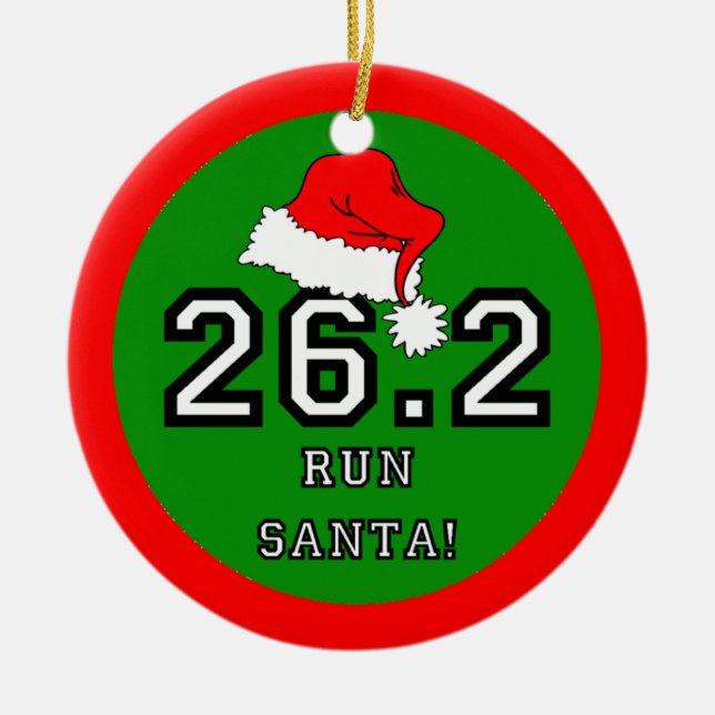 marathon ceramic ornament (Front)