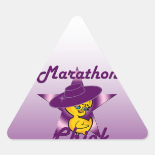 Marathon Chick #9 Triangle Sticker