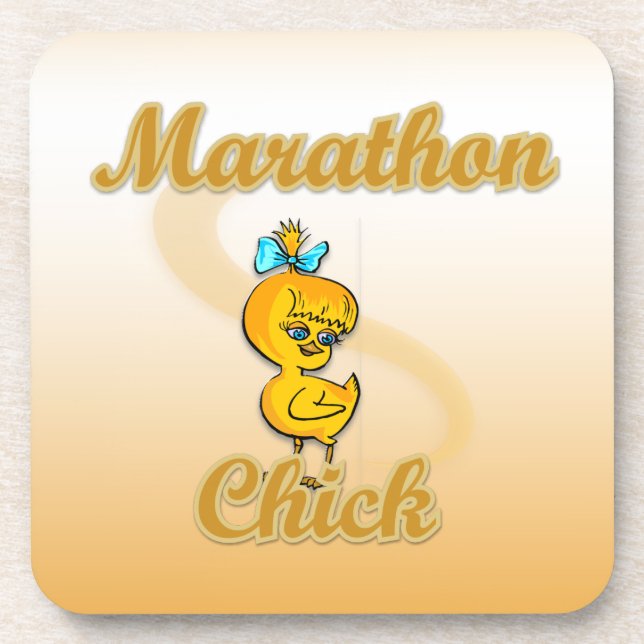 Marathon Chick Coaster (Front)