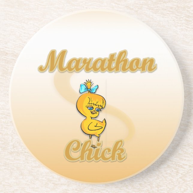 Marathon Chick Coaster (Front)