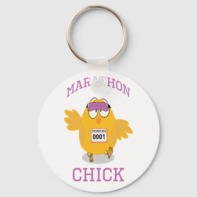 Marathon Chick Key Ring (Front)