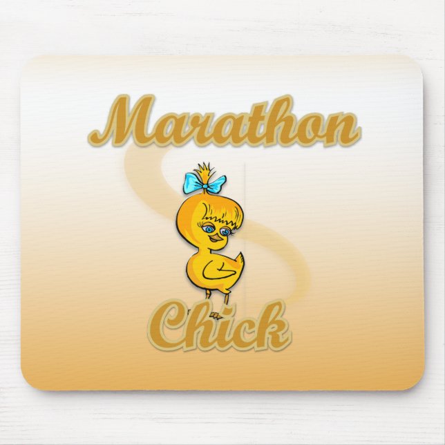 Marathon Chick Mouse Pad (Front)