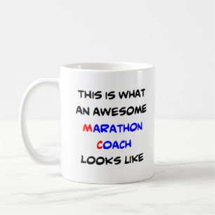 marathon coach, awesome coffee mug