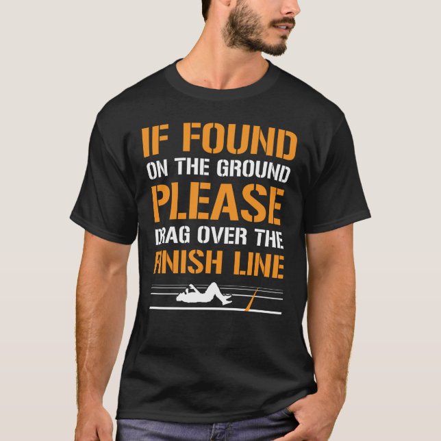 Marathon Design For Runners And Joggers T-Shirt (Front)