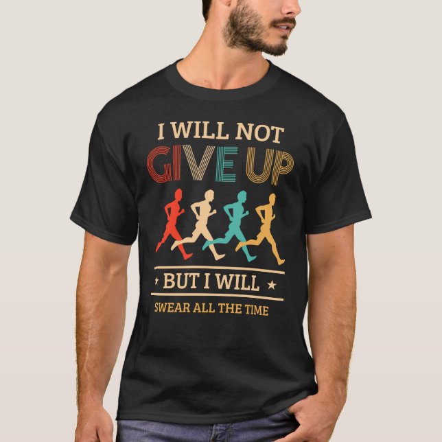 Marathon Design For Runners And Joggers T-Shirt (Front)