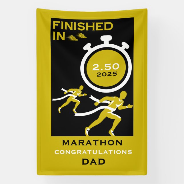 Marathon Event Finisher Gift Banner (Vertical)