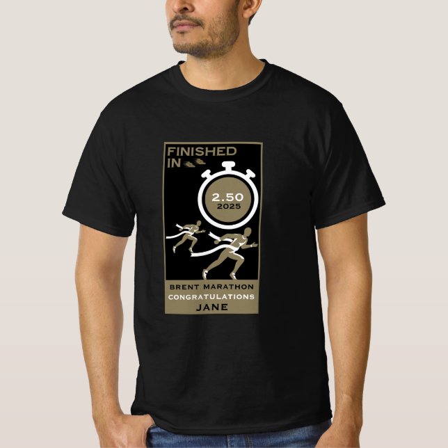Marathon Event Finisher Gift T-Shirt (Front)