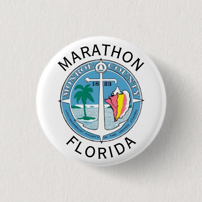 Marathon - Florida Keys 3 Cm Round Badge (Front)