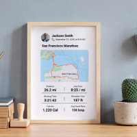 Marathon | Half Marathon Custom Map Best Runner 
