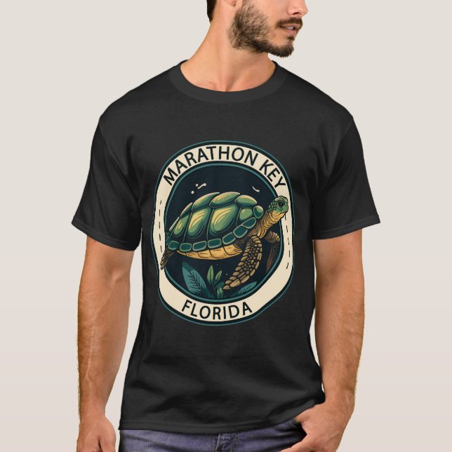 Marathon Key Florida Turtle T-Shirt (Front)