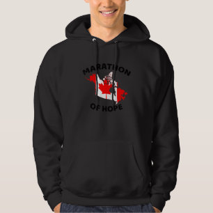 Marathon Of Hope Canada Flag Canadian Maple Leaf Hoodie