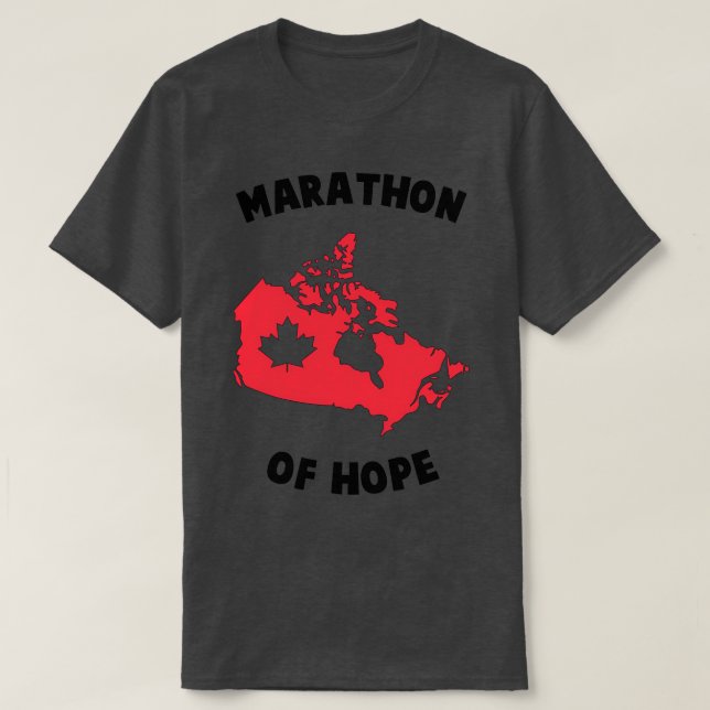Marathon Of Hope T-Shirt (Design Front)