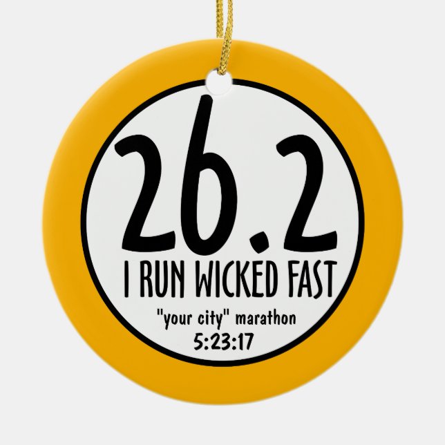 Marathon Ornament (Front)