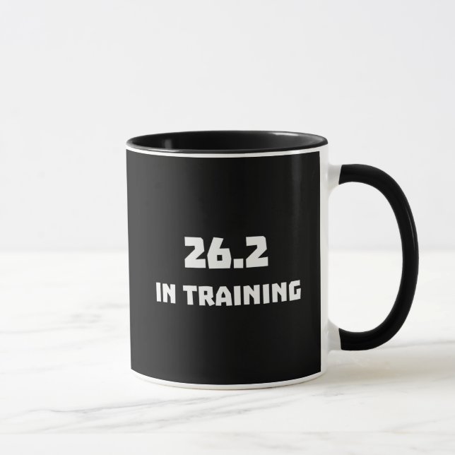 Marathon Runner 26.2 In Training Running Mug (Right)