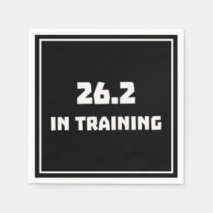 Marathon Runner 26.2 In Training Running Napkin