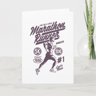Marathon Runner Card