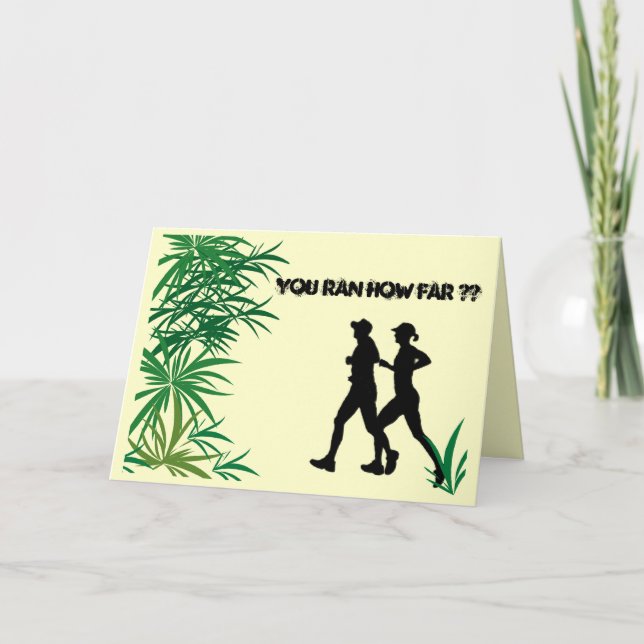 Marathon Runner Card (Front)