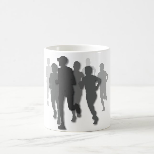 marathon runner coffee mug (Center)