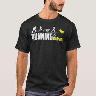 Marathon Runner Finisher Running is Bananas Funny T-Shirt