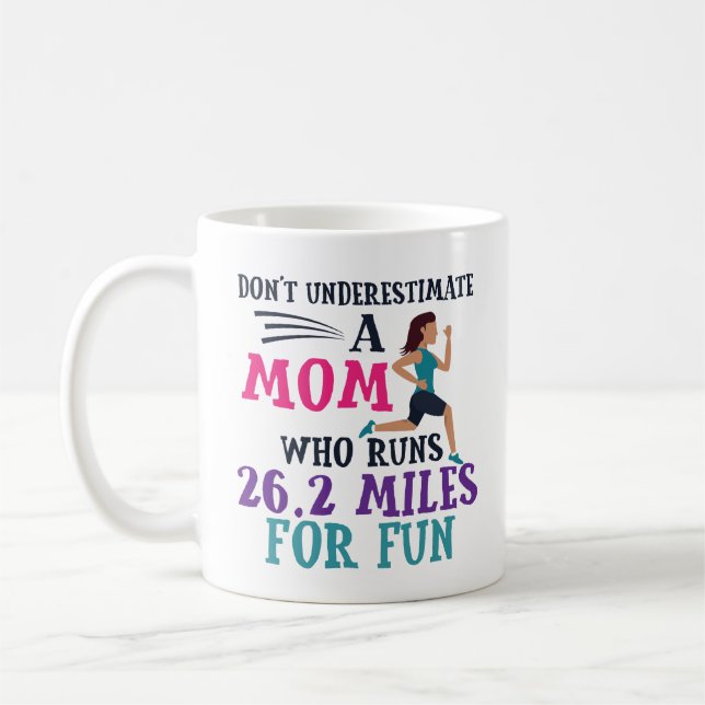 Marathon Runner Mum Coffee Mug Mothers Day Race (Left)
