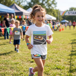 Marathon Runner Snail Cute Rainbow Trail T-Shirt