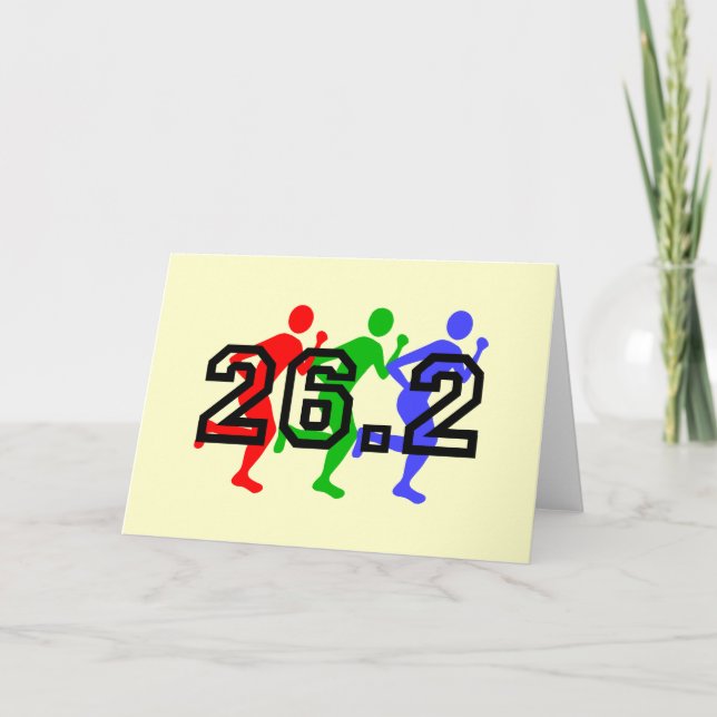 Marathon runners card (Front)