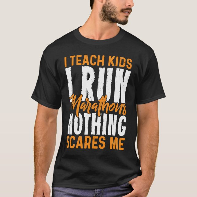 Marathon runners, jogging  1 T-Shirt (Front)