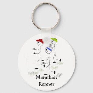 Marathon Runners Key Ring