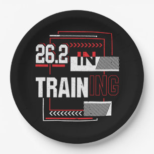 Marathon Running - 26.2 in Training Abstract  Paper Plate
