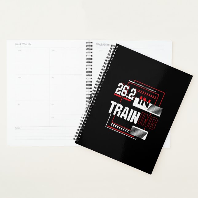 Marathon Running - 26.2 in Training Abstract  Planner (Display)