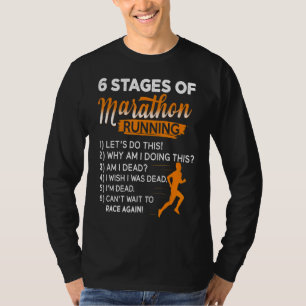 Marathon Running Art For Men Women Marathoner Fini T-Shirt