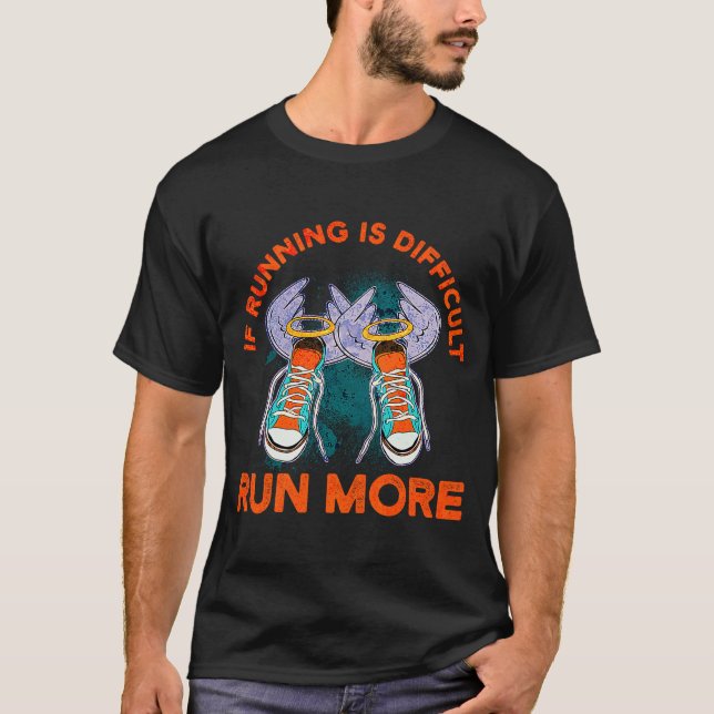 Marathon Running Runner Workout Motivational Run M T-Shirt (Front)